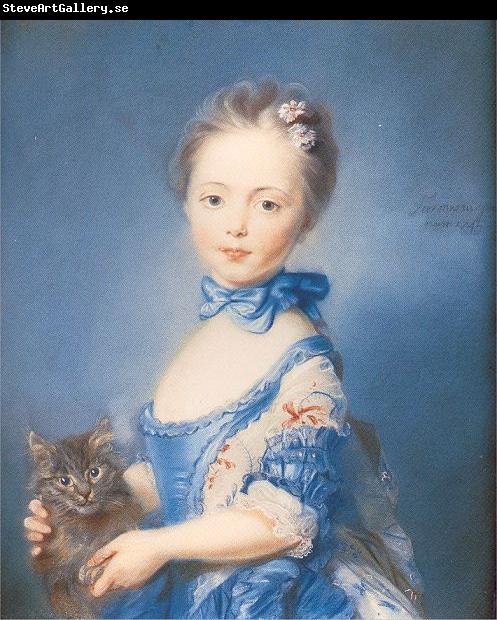 PERRONNEAU, Jean-Baptiste A Girl with a Kitten